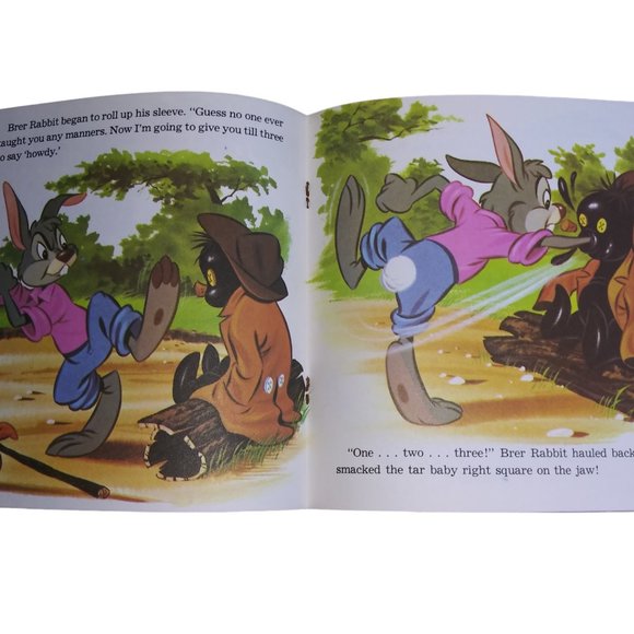 VTG Walt Disney Presents The Story Of Brer Rabbit and the Tar Baby Book Only - Picture 6 of 8